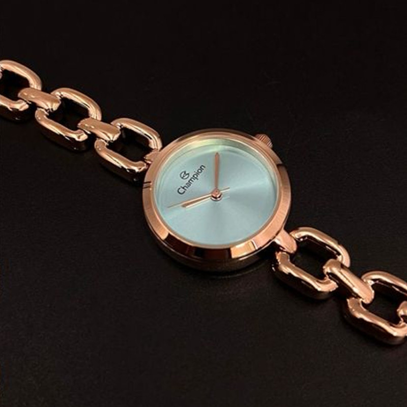 Relógio Feminino Champion Luxo Rose Gold – Sofisticação em Forma de Joia